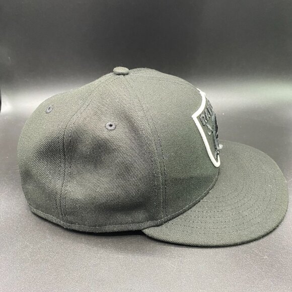 New Era NFL Las Vegas Raiders Cap Hat Men's OSFM w/ Adjustable Strap Black - Picture 6 of 15